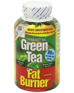 Applied Nutrition Green Tea Fat Burner Maximum Strength with 400 mg EGCG Fast-Acting 90 Liquid Soft-Gels (Pack of 2)